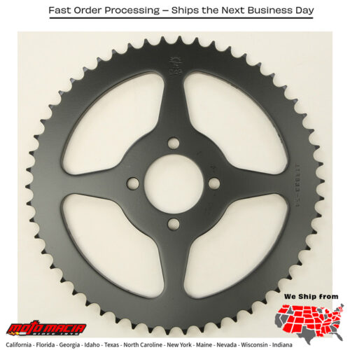 Rear Sprocket Steel (corona trasera de hierro) 54T-428 YAMAHA TT-R125 2000-2001 YAMAHA TT-R125L 2000-2001