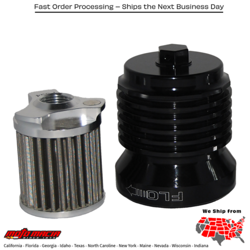 FLO REUSABLE STEEL OIL FILTER HD BLACK Harley-Davidson FLSTF Softail Fat Boy 2014-2017 Harley-Davidson FLSTFB Softail Fat Boy Lo 2010-2016 Harley-Davidson FLSTN Softail Deluxe 2005-2017 Harley-Davidson FLSTS Softail Heritage Springer 1997-2