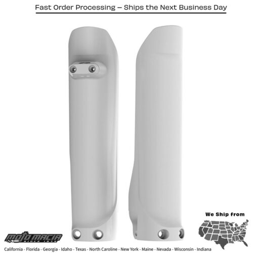 FORK GUARDS WHITE Husqvarna FE 350S 2016-2019 Husqvarna FE 501S 2016-2016 Husqvarna TE 150 2017-2020 Husqvarna TC 125 2016-2023 Husqvarna FC 250 2016-2023 Husqvarna FC 350 2016-2023 Husqvarna FC 450 2016-2023 Husqvarna TE 300 2016-2018 Husq