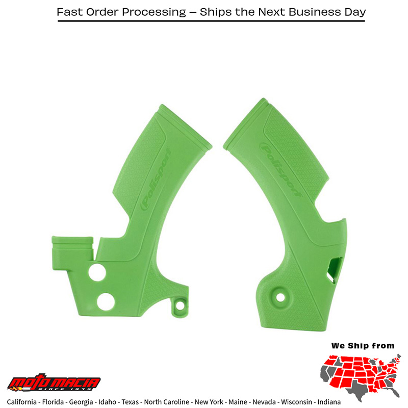 FRAME PROTECTOR GREEN Kawasaki KX450F 2009-2018