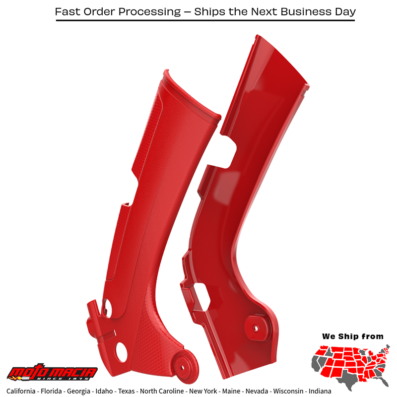 FRAME PROTECTOR RED Honda CRF450RX 2017-2020 Honda CRF450R 2017-2020 Honda CRF250R 2020-2021 Honda CRF250RX 2020-2021 Honda CRF450R-S 2022-2022