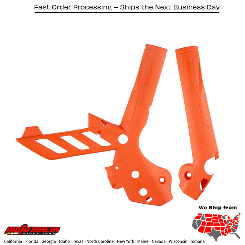 FRAME PROTECTOR ORANGE KTM 250 SX-F Factory Edition 2015-2015 KTM 350 EXC-F 2012-2016 KTM 500 XCF-W 2012-2016 KTM 350 XCF-W 2011-2016 KTM 350 XC-F 2011-2015 KTM 150 XC 2011-2015 KTM 450 SX-F Factory Edition 2012-2015 KTM 350 SX-F 2011-2015
