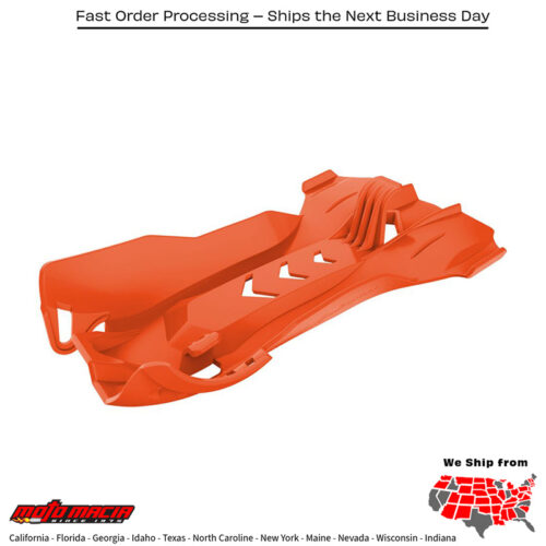 FORTRESS SKID PLATE ORANGE KTM 250 SX 2006-2016 KTM 250 XC 2006-2016 KTM 300 XC 2006-2016 KTM 300 EXC 2006-2008 KTM 250 EXC 2008-2008
