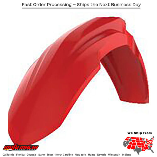 FRONT FENDER RED Honda CRF450RX 2017-2020 Honda CRF450R 2017-2020 Honda CRF450X 2017-2020 Honda CRF250R 2018-2021 Honda CRF450R W.E. 2019-2020 Honda CRF250RX 2019-2021 Honda CRF250F 2019-2021 Honda CRF250L 2018-2021 Honda CRF250LA ABS 2018-