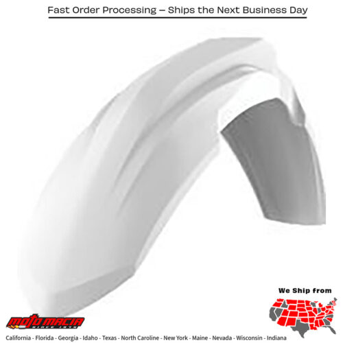 FRONT FENDER WHITE Honda CRF450R-S 2022-2022 Honda CRF450RX 2017-2020 Honda CRF450R 2017-2020 Honda CRF250R 2018-2021
