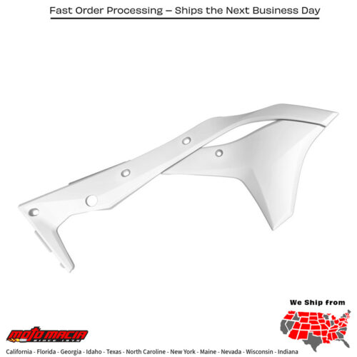 RADIATOR SHROUD WHITE Kawasaki KX250F 2017-2020