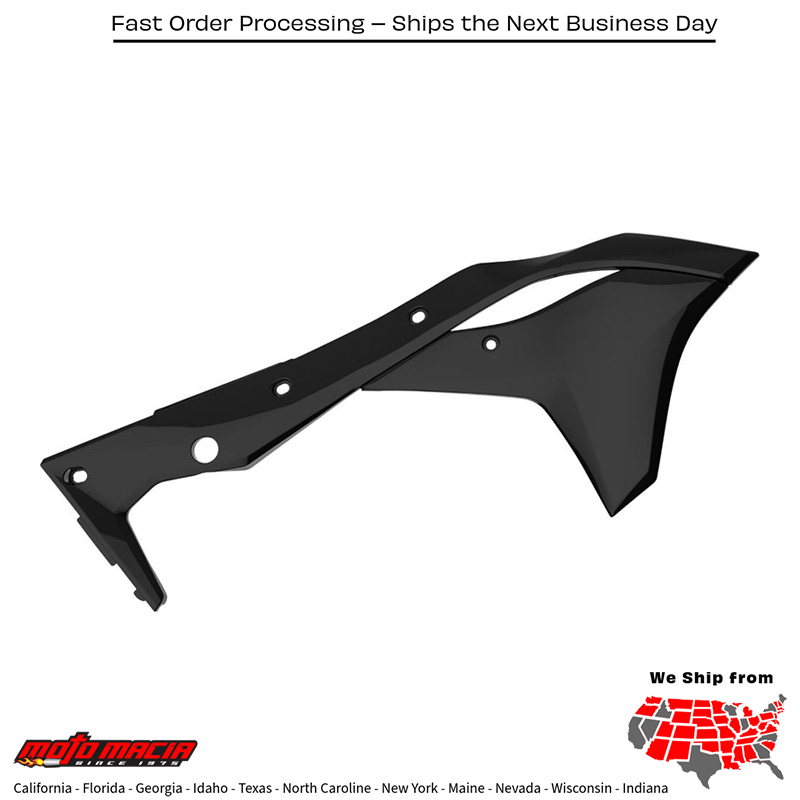 RADIATOR SHROUD BLACK Kawasaki KX250F 2017-2020