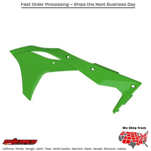 RADIATOR SHROUD GREEN Kawasaki KX250F 2017-2020
