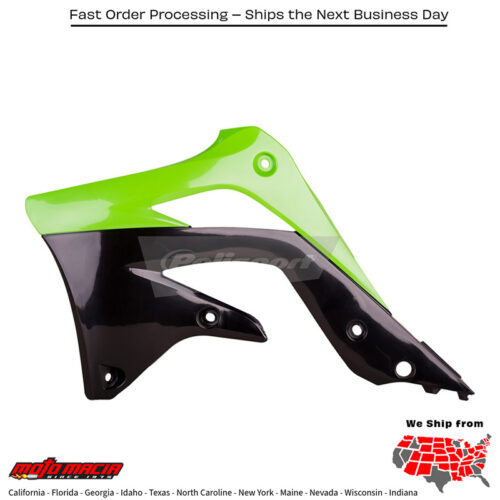 RADIATOR SHROUD GREEN/BLACK Kawasaki KX450F 2012-2015