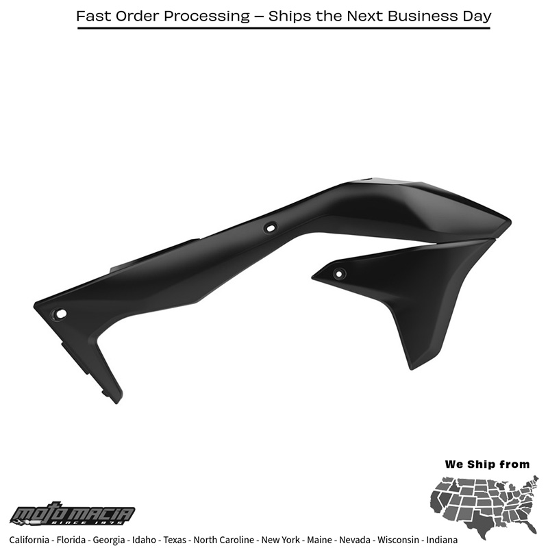 RADIATOR SHROUD BLACK Kawasaki KX450F 2016-2018