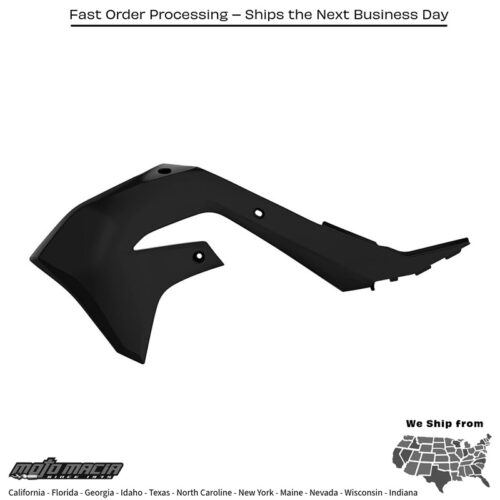 RADIATOR SHROUD BLACK Kawasaki KX250F 2021-2023 Kawasaki KX450F 2019-2023
