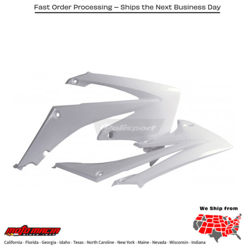 RADIATOR SHROUD WHITE Honda CRF450R 2009-2012 Honda CRF250R 2010-2013