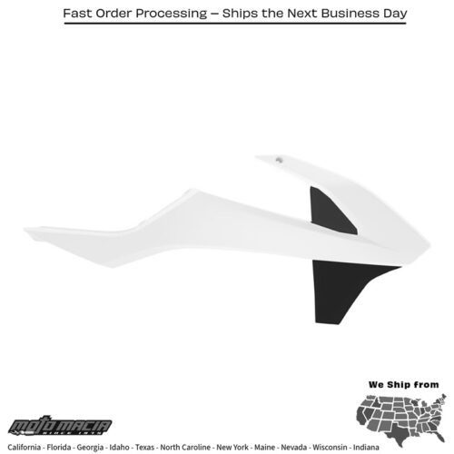 RADIATOR SHROUD WHITE/BLACK KTM 65 SX 2016-2023