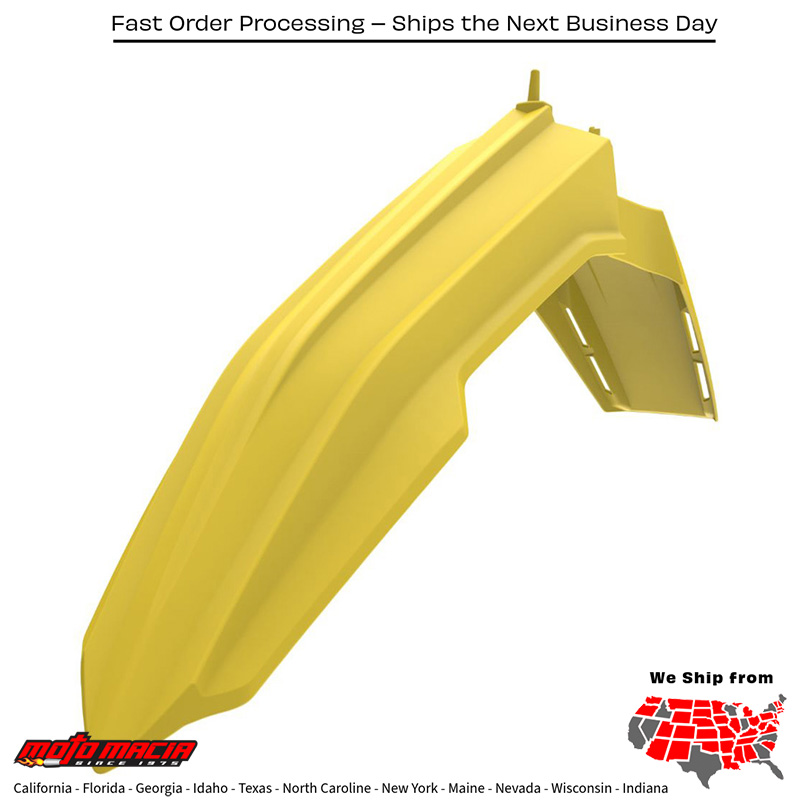 FRONT FENDER YELLOW Suzuki RM-Z450 2018-2025 Suzuki RM-Z250 2019-2025