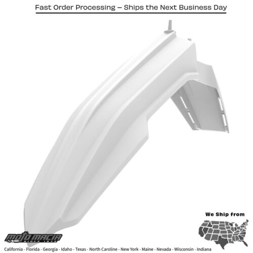 FRONT FENDER WHITE Suzuki RM-Z450 2018-2023 Suzuki RM-Z250 2019-2023