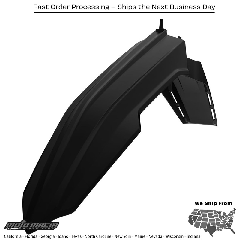 RESTYLE FRONT FENDER BLACK Suzuki RM250 2001-2008 Suzuki RM125 2001-2008
