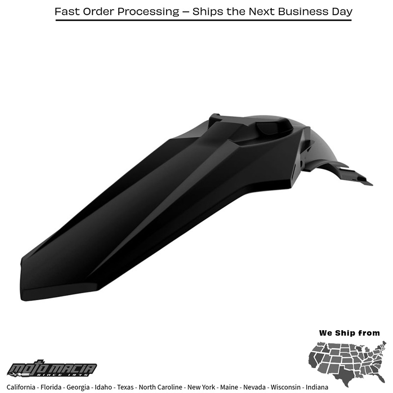 RESTYLE REAR FENDER BLACK Suzuki RM250 2001-2008 Suzuki RM125 2001-2008