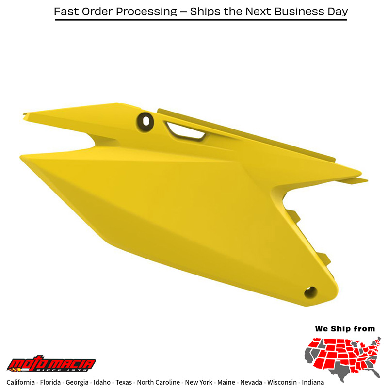 RESTYLE SIDE PANEL YELLOW Suzuki RM125 2001-2008 Suzuki RM250 2001-2008