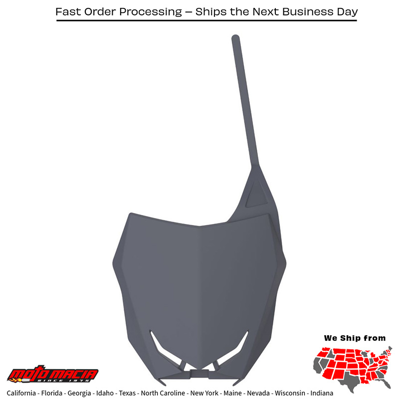 RESTYLE FRONT NUMBER PLATE NARDO GREY Suzuki RM125 2001-2008 Suzuki RM250 2001-2008