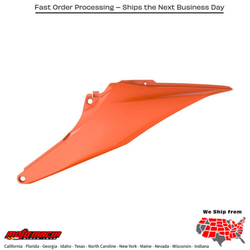 SIDE PANELS ORANGE KTM 450 SX-F 2019-2022 KTM 350 SX-F 2019-2022 KTM 250 SX-F 2019-2022 KTM 150 SX 2019-2022 KTM 125 SX 2019-2022 KTM 450 XC-F 2019-2022 KTM 350 XC-F 2019-2022 KTM 250 XC-F 2019-2022 KTM 450 SX-F Factory Edition 2019-2019 KT