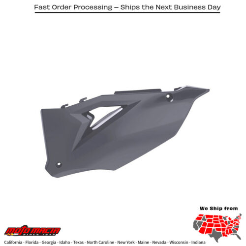 SIDE PANEL NARDO GREY  Kawasaki KX250F 2021-2024 Kawasaki KX450F 2019-2024 Kawasaki KX250X 2021-2024 Kawasaki KX450X 2021-2024