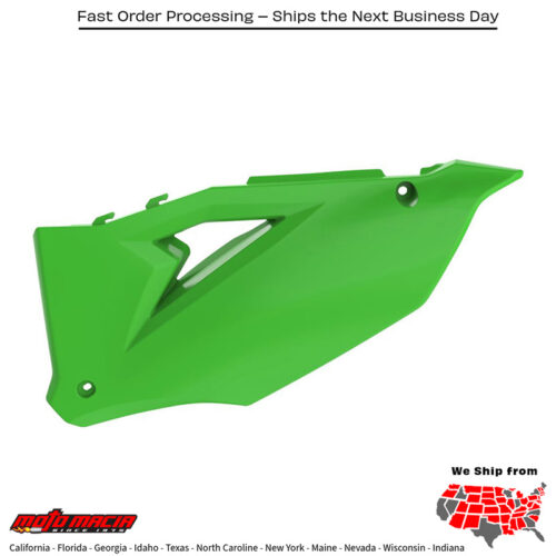 SIDE PANELS GREEN Kawasaki KX450F 2016-2024 Kawasaki KX250F 2021-2024 Kawasaki KX250X 2021-2024 Kawasaki KX450X 2021-2024