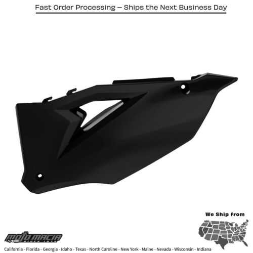 SIDE PANELS BLACK Kawasaki KX450F 2016-2024 Kawasaki KX250F 2021-2024 Kawasaki KX250X 2021-2024 Kawasaki KX450X 2021-2024