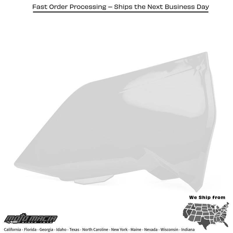 AIRBOX COVER WHITE KTM 150 XC-W 2017-2019 KTM 350 EXC-F 2017-2019 KTM 350 XC-F 2016-2018 KTM 350 SX-F 2016-2018 KTM 250 SX 2017-2018 KTM 250 SX-F 2016-2018 KTM 250 XC 2017-2017 KTM 250 XC-W 2017-2018 KTM 500 EXC-F 2017-2019 KTM 300 XC 2017-