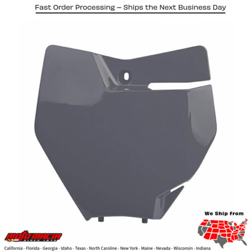 FRONT NUMBER PLATE NARDO GREY KTM 450 XC-F 2016-2018 KTM 350 XC-F 2016-2018 KTM 350 SX-F 2016-2018 KTM 250 SX-F 2016-2018 KTM 300 XC 2016-2018 KTM 450 SX-F 2016-2018 KTM 250 XC-F 2016-2018 KTM 125 SX 2016-2018 KTM 150 SX 2016-2018