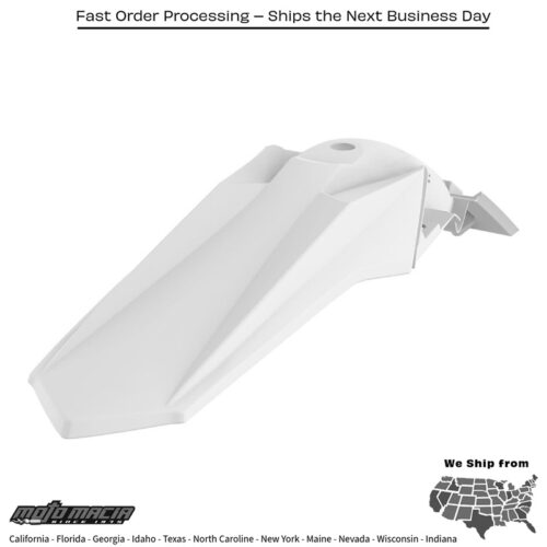 REAR FENDER WHITE Suzuki RM-Z450 2018-2023 Suzuki RM-Z250 2019-2023