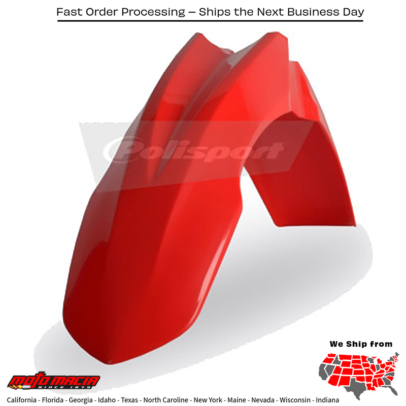 FRONT FENDER RED Honda CRF250R 2010-2013 Honda CRF450R 2009-2012