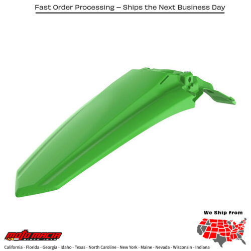 REAR FENDER GREEN Kawasaki KX250F 2021-2023 Kawasaki KX450F 2019-2023