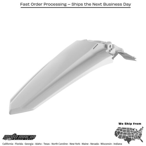 REAR FENDER WHITE Kawasaki KX250F 2021-2023 Kawasaki KX450F 2019-2023