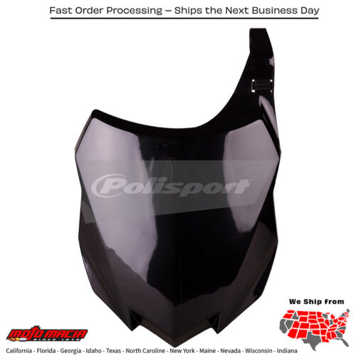 FRONT NUMBER PLATE BLACK Kawasaki KX250F 2013-2016 Kawasaki KX450F 2013-2015