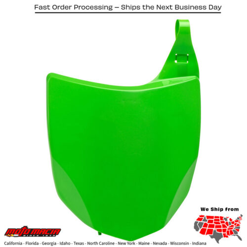 FRONT NUMBER PLATE GREEN Kawasaki KX250F 2013-2016 Kawasaki KX450F 2013-2015