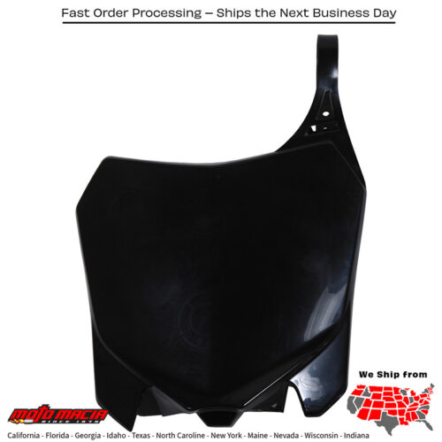 FRONT NUMBER PLATE BLACK Honda CRF450R 2013-2016 Honda CRF250R 2014-2017