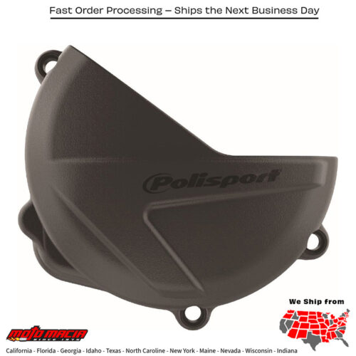 CLUTCH COVER PROTECTOR BLACK Honda CRF250R 2018-2023 Honda CRF250RX 2019-2023