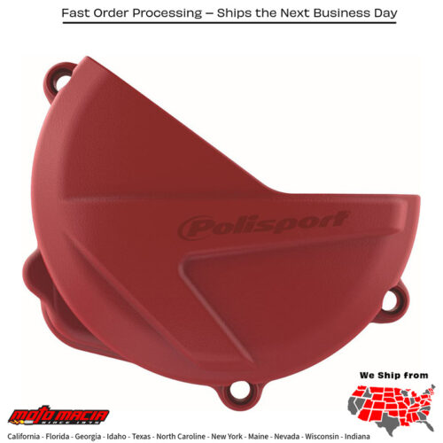 CLUTCH COVER PROTECTOR RED Honda CRF250R 2018-2023 Honda CRF250RX 2019-2023