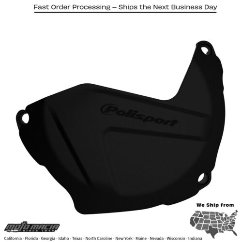 CLUTCH COVER PROTECTOR BLACK Kawasaki KX250F 2009-2017