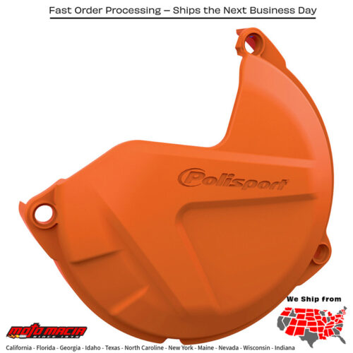 CLUTCH COVER PROTECTOR ORANGE KTM 150 XC 2009-2015 KTM 200 Xc 2009-2009 KTM 125 SX 2009-2015 KTM 150 SX 2009-2015 KTM 200 Xc-W 2009-2016