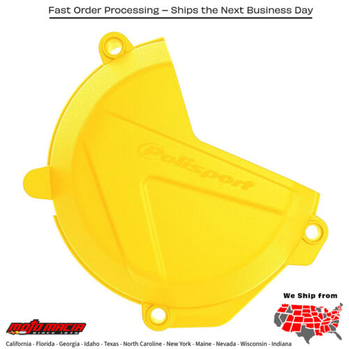 CLUTCH COVER PROTECTOR YELLOW Husqvarna FC 250 2016-2021 Husqvarna FC 350 2016-2021 Husqvarna FE 250 2017-2018 Husqvarna FE 350 2017-2018