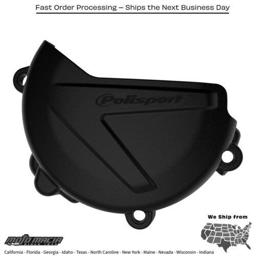 CLUTCH COVER PROTECTOR BLACK Yamaha YZ125 2005-2023