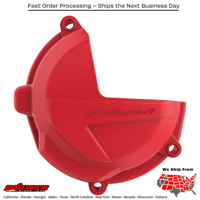 CLUTCH COVER PROTECTOR RED Beta 250 RR (2T) 2018-2021 Beta 300 RR (2T) 2018-2021 Beta 250 RR (RE) 2018-2019 Beta 300 RR (RE) 2018-2019