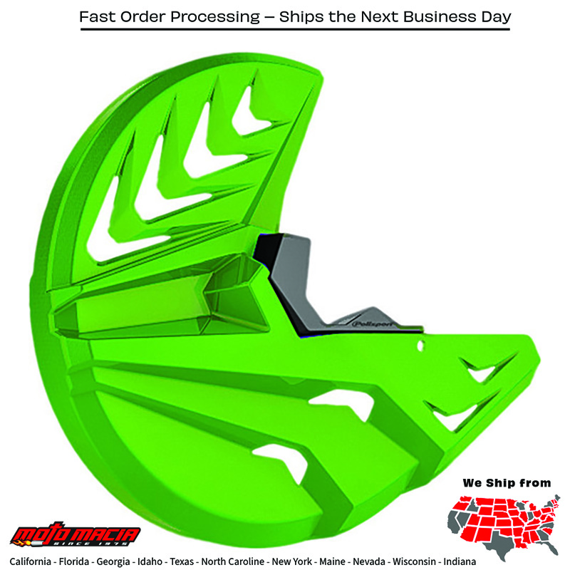 DISC/FORK PROTECTOR GREEN/BLACK Kawasaki KX250F 2013-2020 Kawasaki KX450F 2015-2018