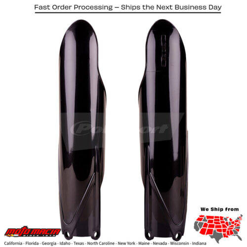 FORK GUARDS BLACK Yamaha YZ125 2015-2025 Yamaha YZ250 2015-2025 Yamaha YZ250F 2010-2023 Yamaha YZ450F 2010-2023 Yamaha YZ250X 2016-2023 Yamaha YZ450FX 2016-2023
