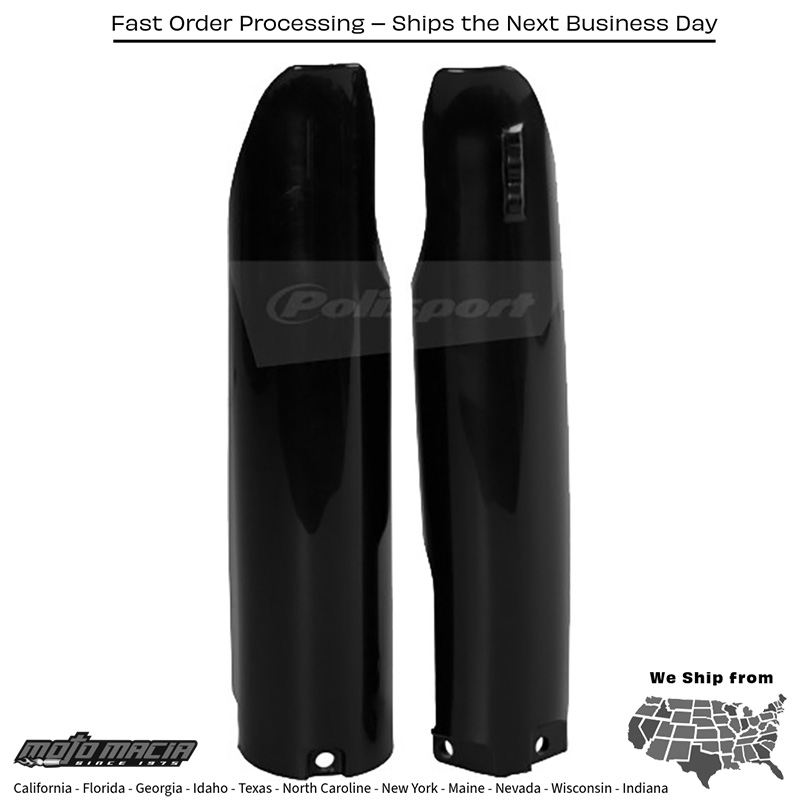 FORK GUARDS BLACK Yamaha YZ125 2005-2007 Yamaha YZ250 2005-2007 Yamaha YZ250F 2005-2007 Yamaha YZ450F 2005-2007