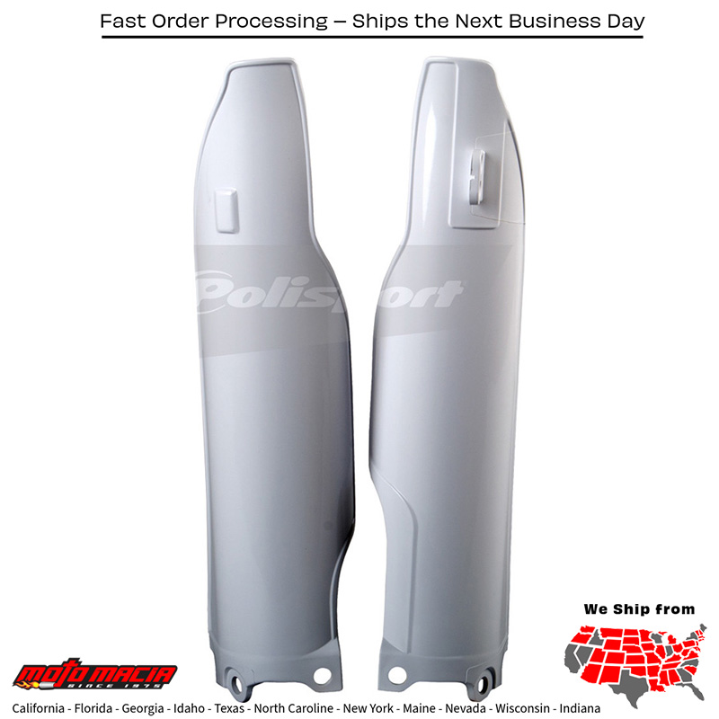 FORK GUARDS WHITE Kawasaki KX250F 2006-2008 Kawasaki KX450F 2006-2008