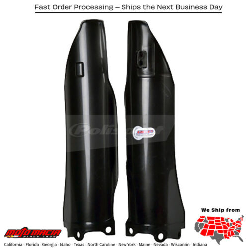 FORK GUARDS BLACK Kawasaki KX250F 2006-2008 Kawasaki KX450F 2006-2008