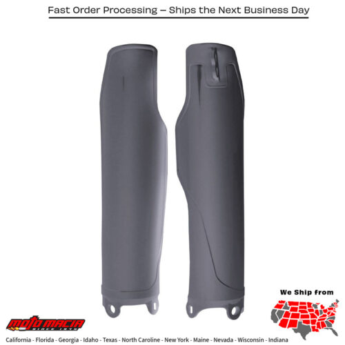 FORK GUARDS NARDO GREY  Kawasaki KX250F 2009-2024 Kawasaki KX450F 2009-2024 Kawasaki KX250X 2021-2024 Kawasaki KX450X 2021-2024