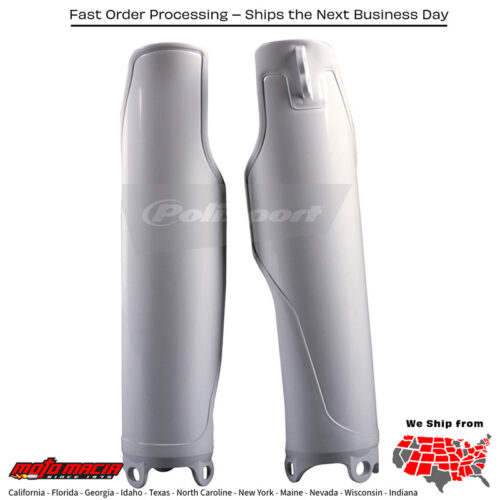 FORK GUARDS WHITE Honda CRF450R 2002-2009 Honda CRF250R 2004-2009 Honda CRF250X 2004-2009 Honda CRF450X 2005-2009 Honda CR125R 1995-2007 Honda CR250R 1995-2007